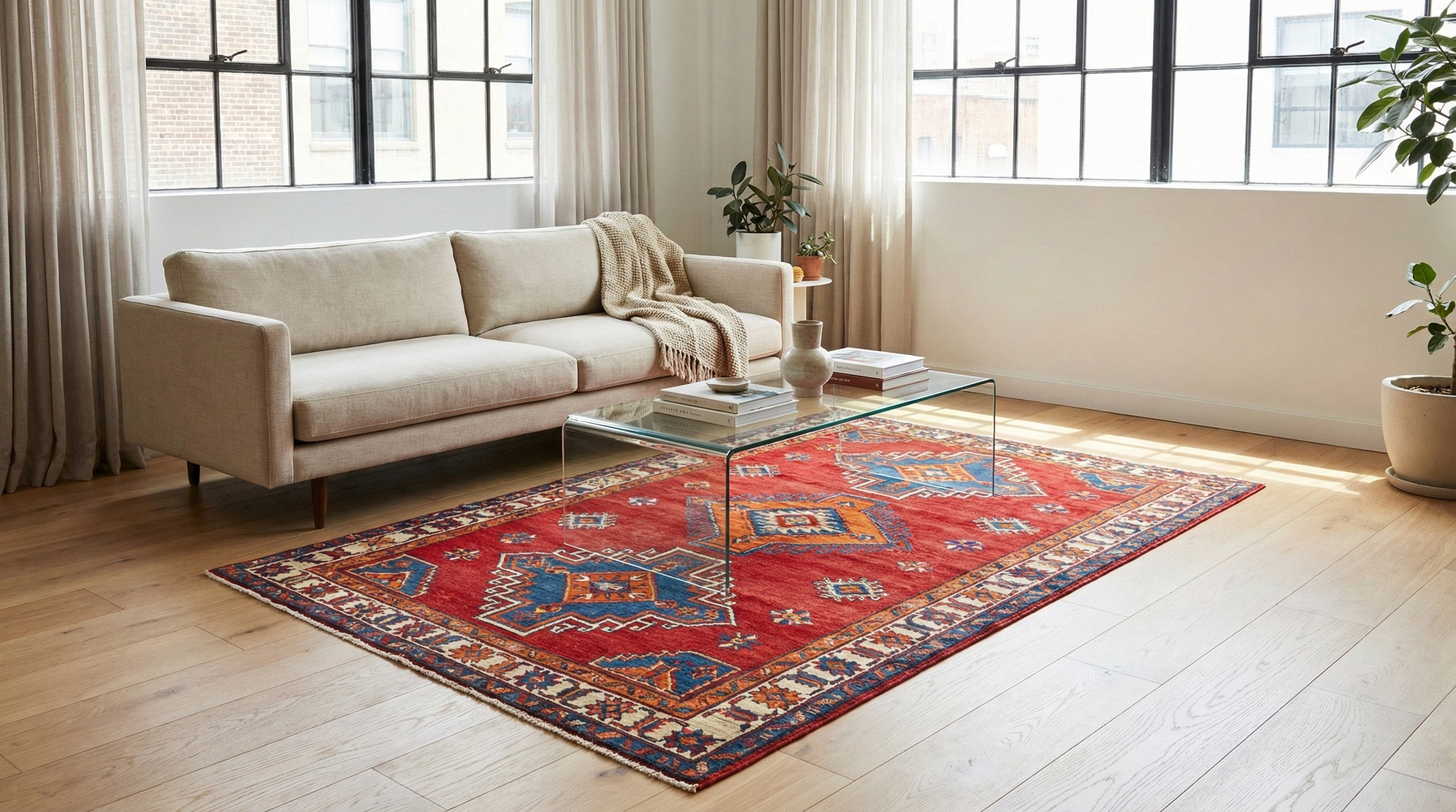 How to Style a Vintage Anatolian Rug in a Modern Home