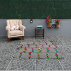 Vintage Turkish Kilim Rug: Handwoven Wool Filikli Style (3.74x4.49 ft)