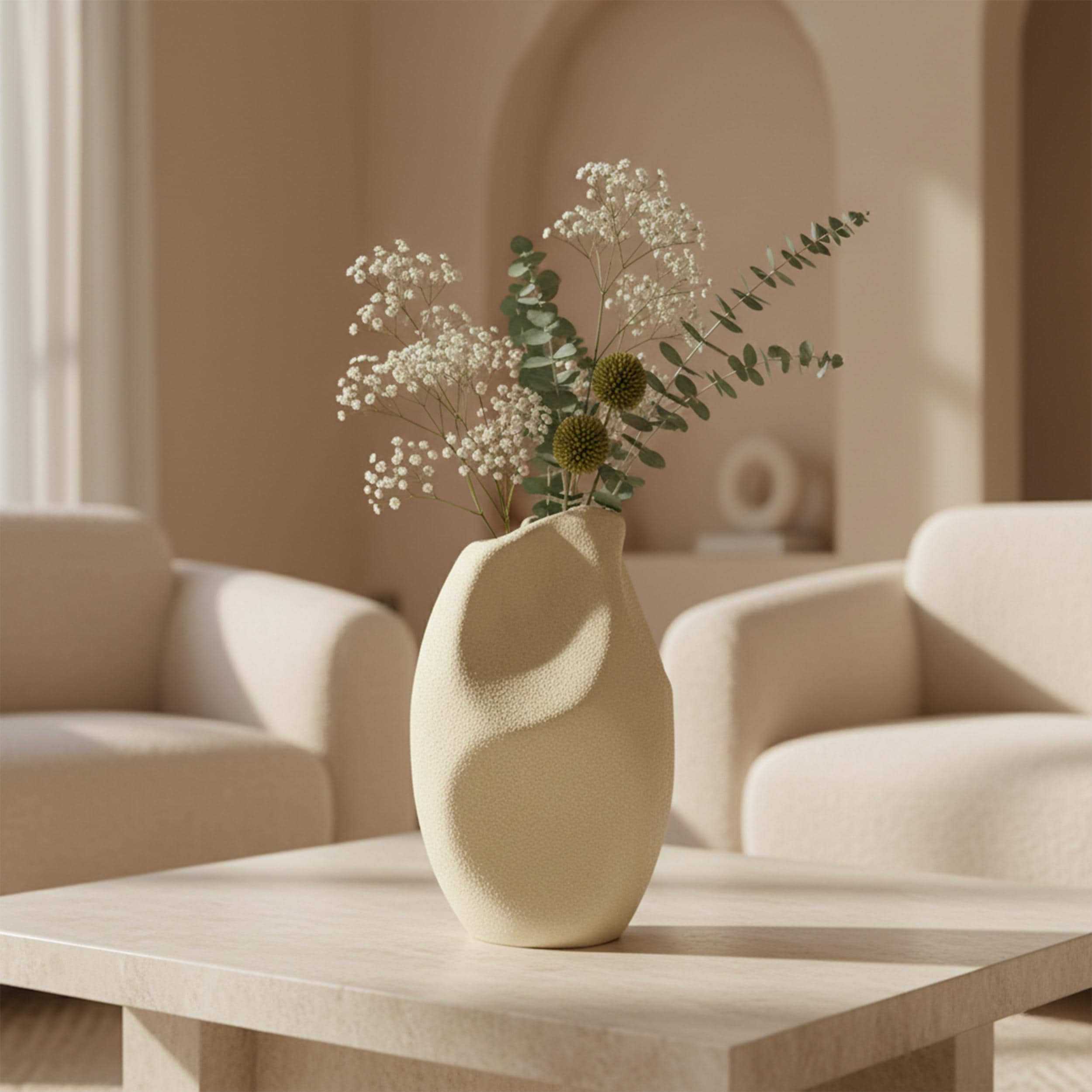 Handmade Ceramic Vase 9.8x13.7