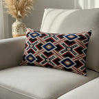 Red Black Blue  Velvet Pillow Cover 16x24
