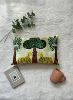 Yellow Green Colorful Velvet Pillow Cover 16x24
