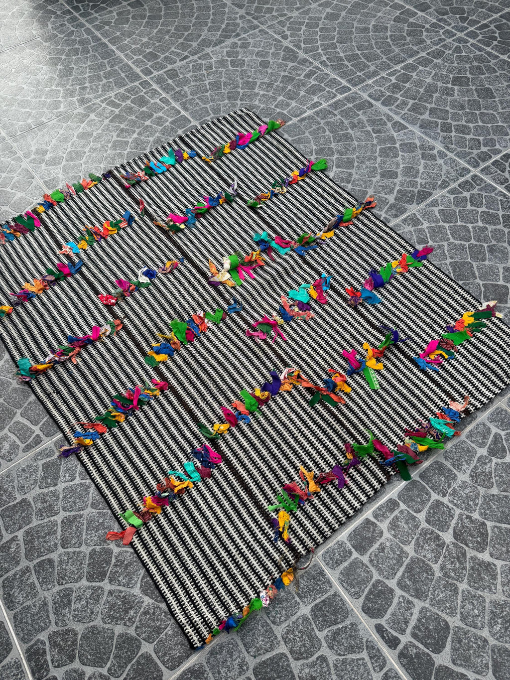 Vintage Turkish Kilim Rug: Handwoven Wool Filikli Style (3.74x4.49 ft)