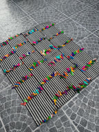 Vintage Turkish Kilim Rug: Handwoven Wool Filikli Style (3.74x4.49 ft)