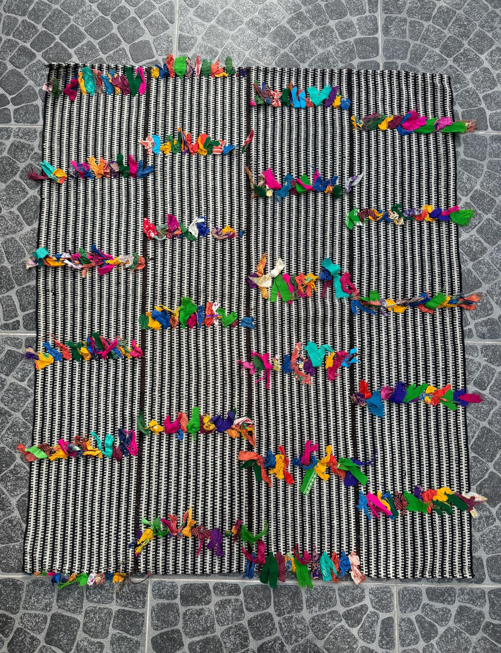 Vintage Turkish Kilim Rug: Handwoven Wool Filikli Style (3.74x4.49 ft)