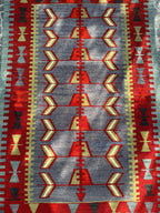 Vintage Handwoven Turkish Kilim Rug, Geometric Wool Rug (3.18x4.76 ft)