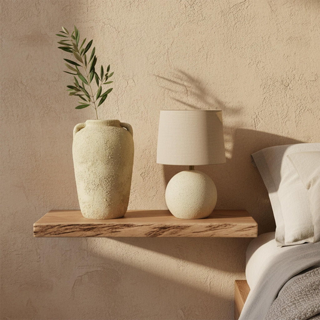 Handmade Ceramic Beige  Vase 7x10.6