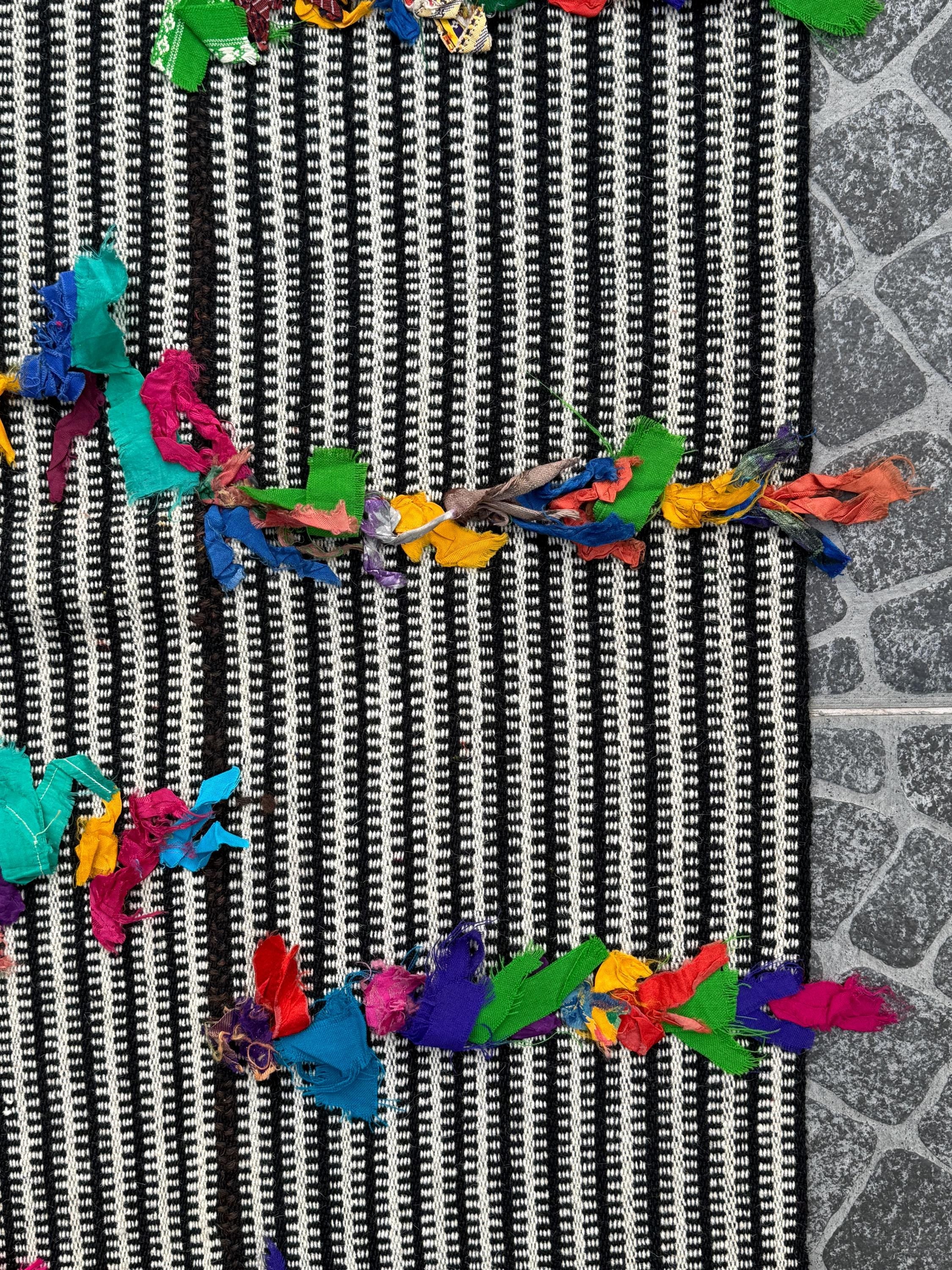 Vintage Turkish Kilim Rug: Handwoven Wool Filikli Style (3.74x4.49 ft)