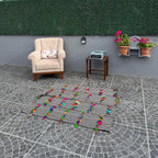 Vintage Turkish Kilim Rug: Handwoven Wool Filikli Style (3.74x4.49 ft)