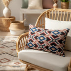 Red Black Blue  Velvet Pillow Cover 16x24