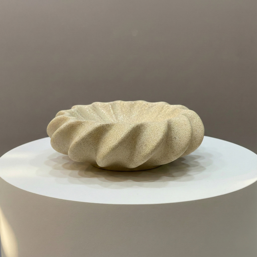 Handmade Ceramic Vase Bowl 3.5x9.8