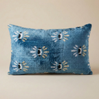Blue Velvet Pillow Cover 16x24