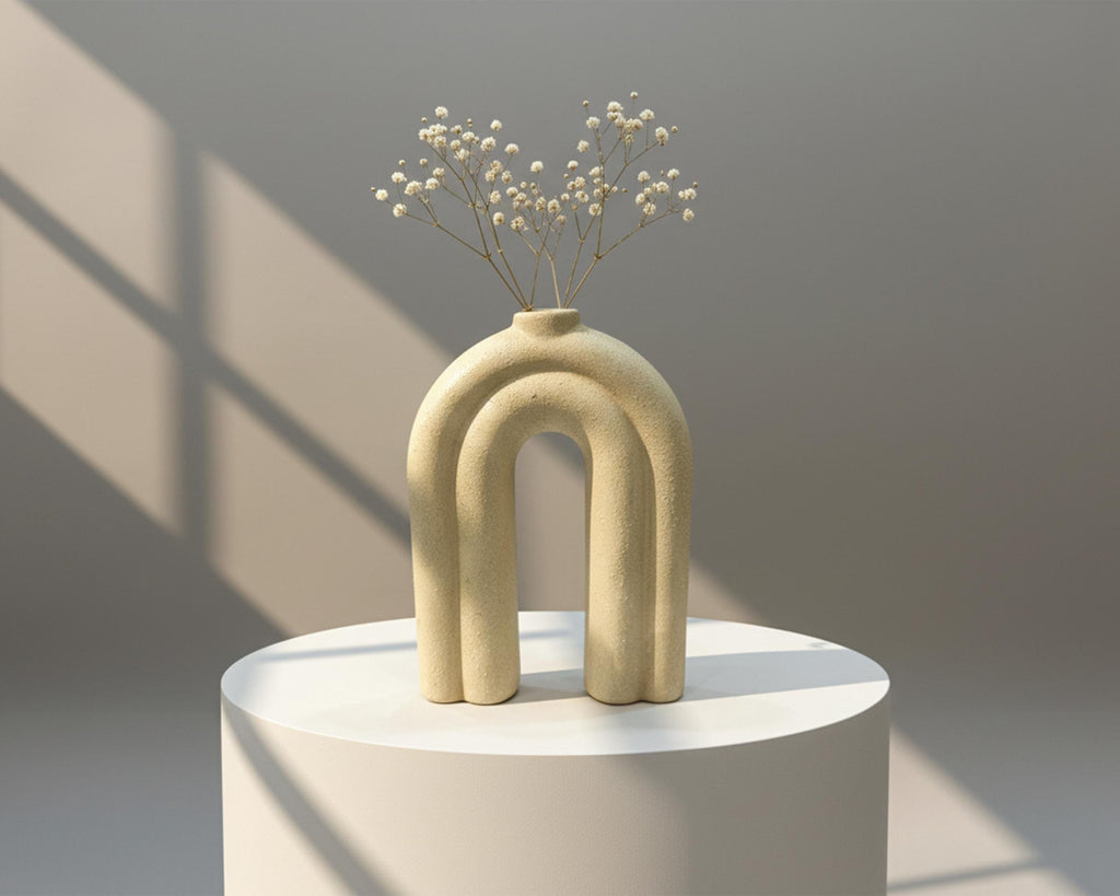 Handmade Ceramic Candle Holder 7.8x10.6