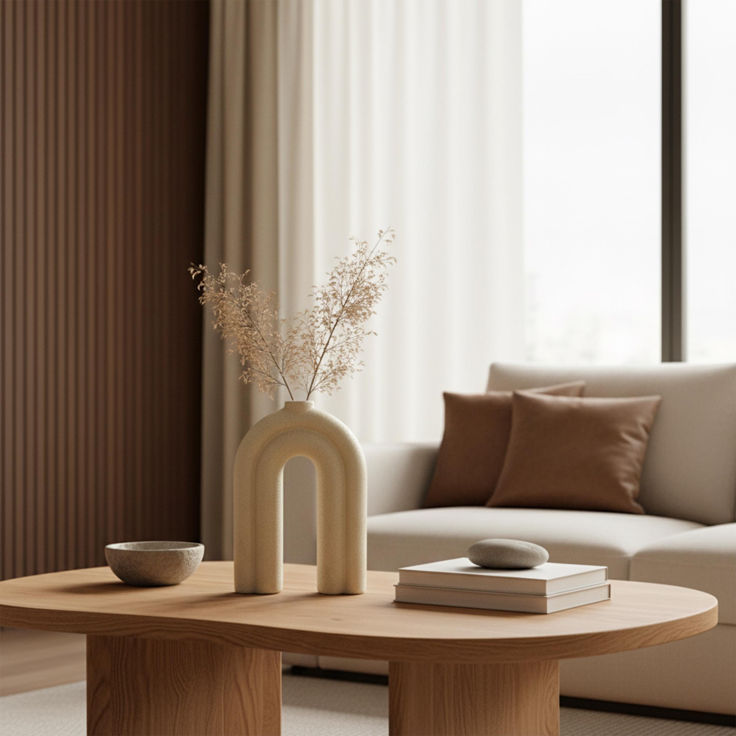 Handmade Ceramic Candle Holder 7.8x10.6