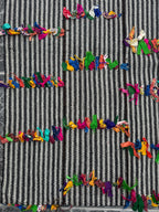 Vintage Turkish Kilim Rug: Handwoven Wool Filikli Style (3.74x4.49 ft)