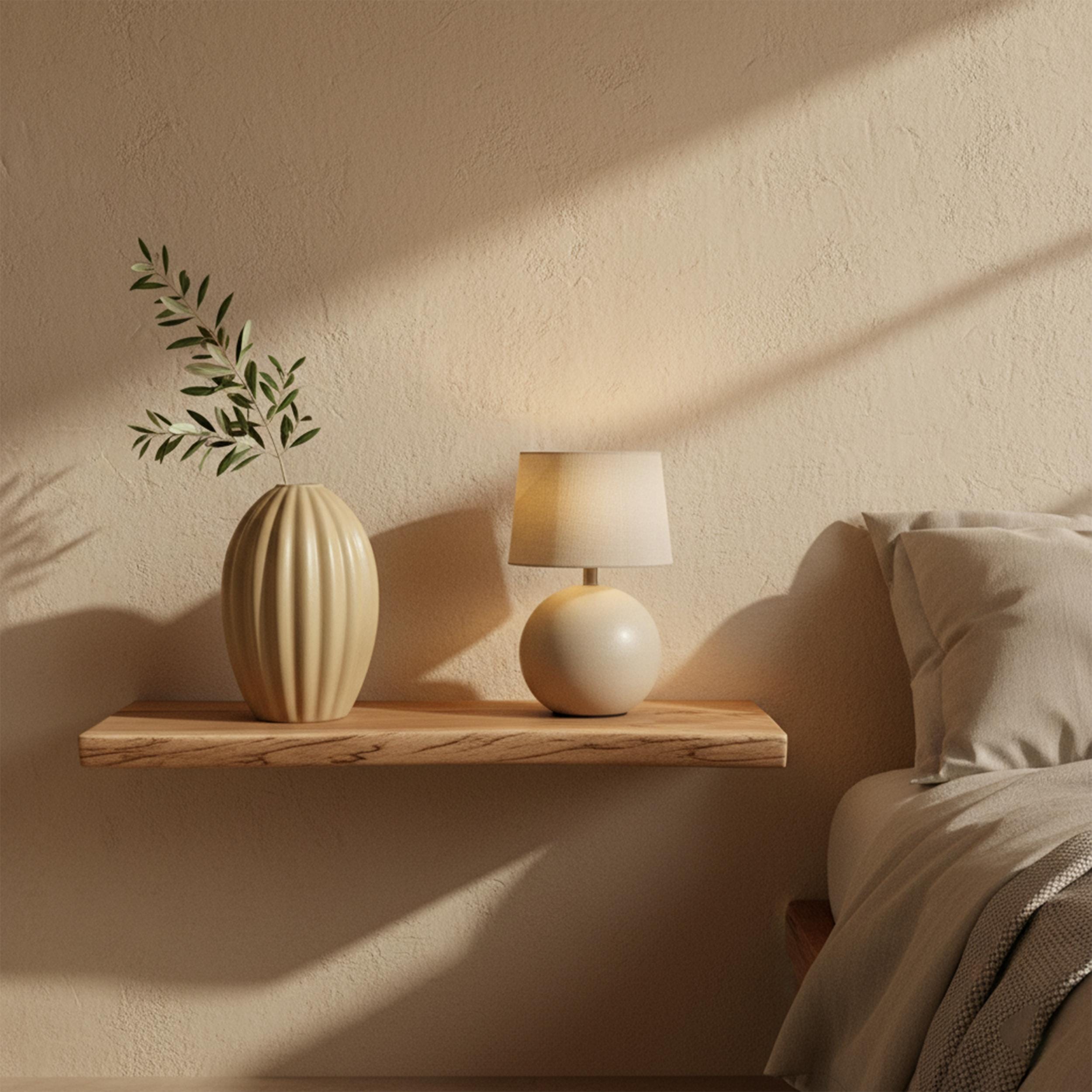 Handmade Beige Ceramic Vase 7.8x9.8