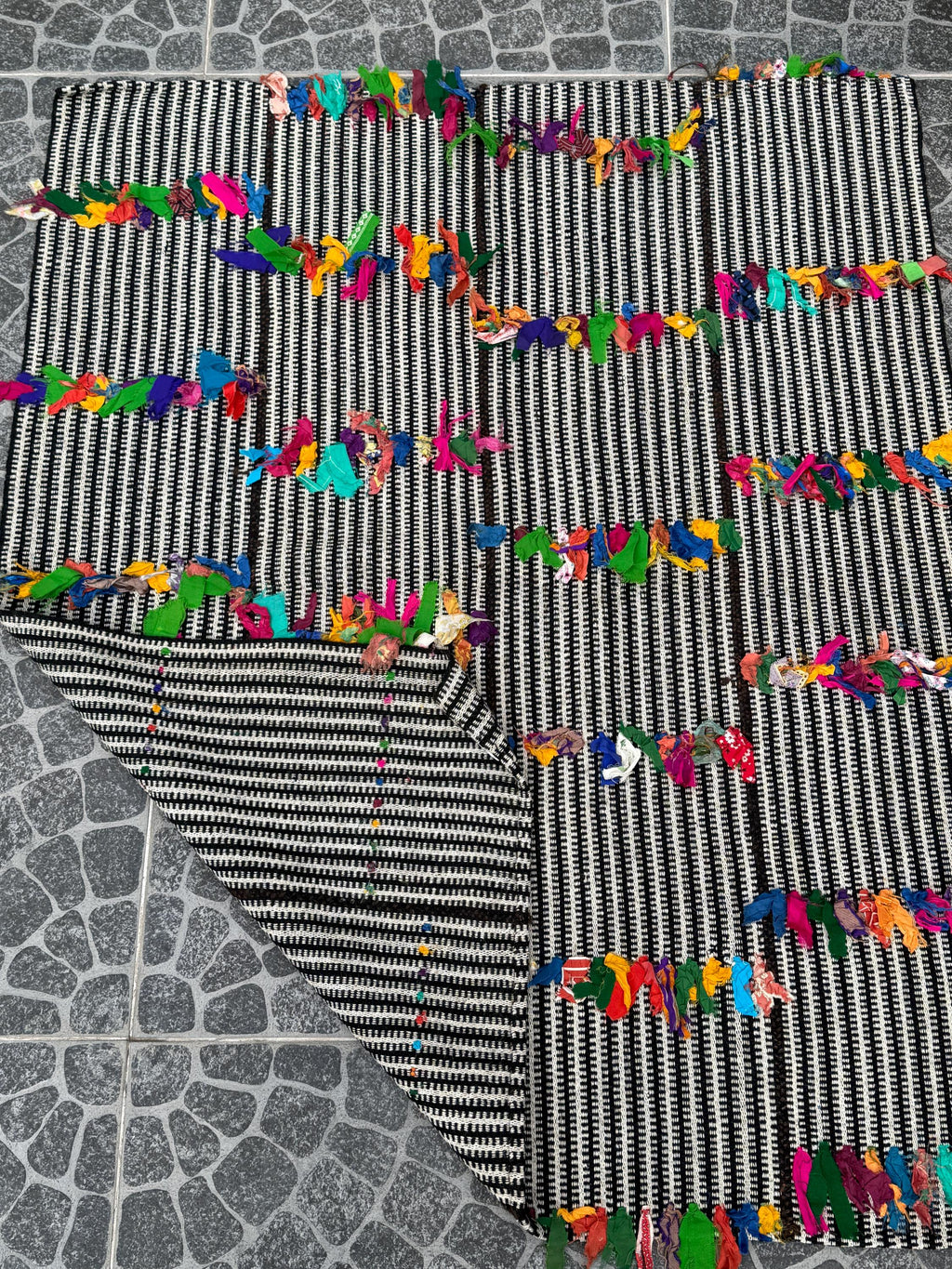 Vintage Turkish Kilim Rug: Handwoven Wool Filikli Style (3.74x4.49 ft)