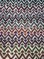 Vintage Turkish Kilim Rug (4.8 x 6.7 ft) – Handwoven Wool, Tribal Zigzag Design
