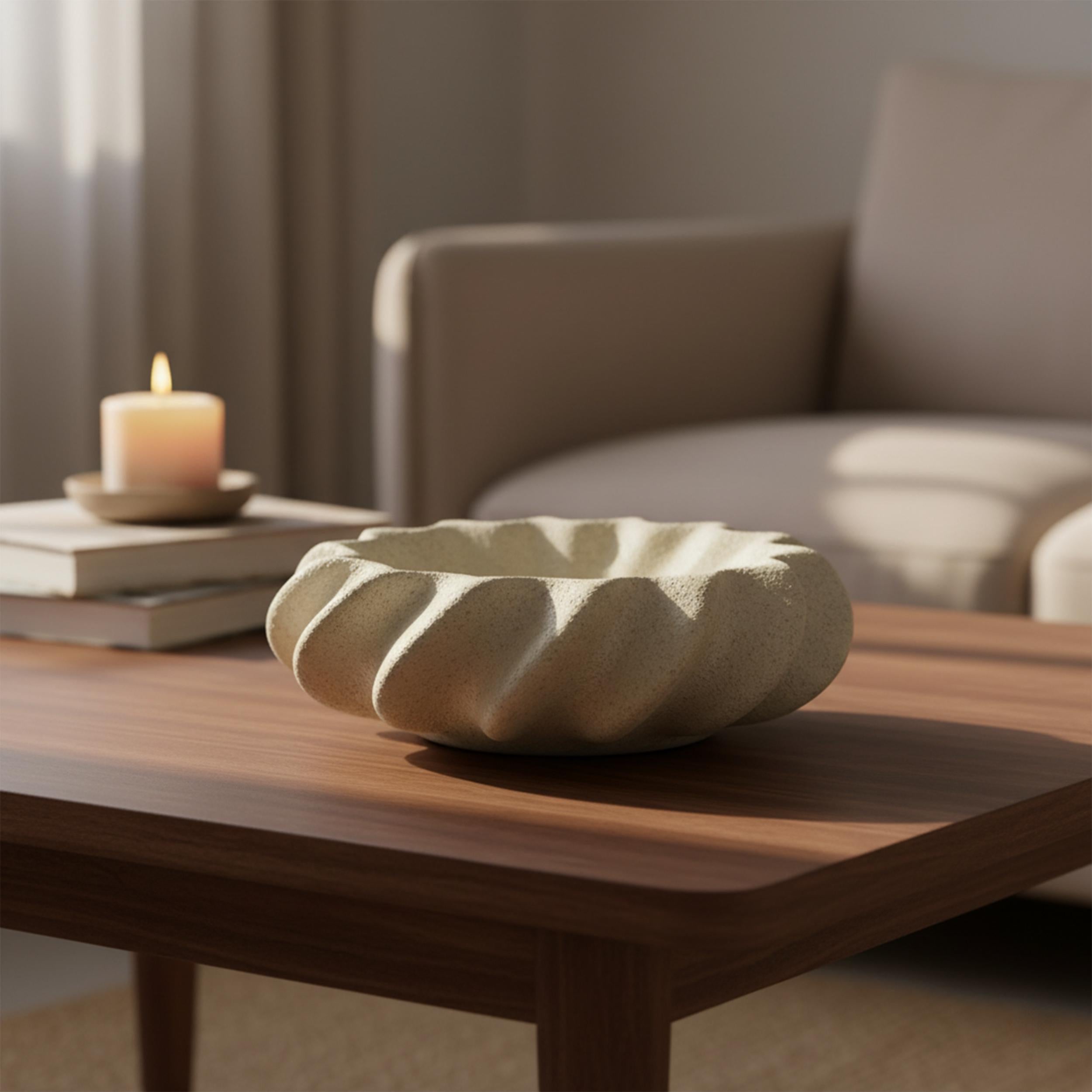 Handmade Ceramic Vase Bowl 3.5x9.8