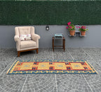 Vintage Turkish Kilim Rug, Handwoven Wool Runner (2.30x6.60 ft)